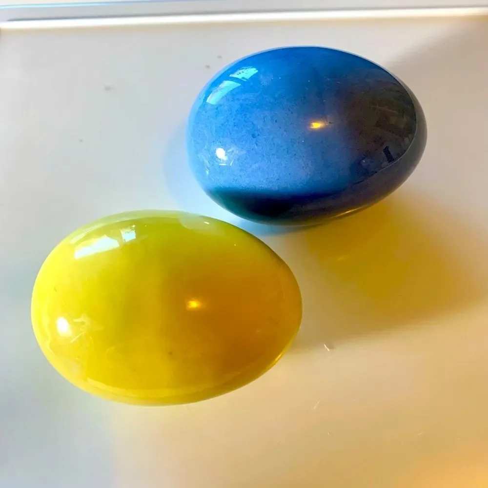 Vintage Easter Eggs Glazed ceramic Decorations 🐣